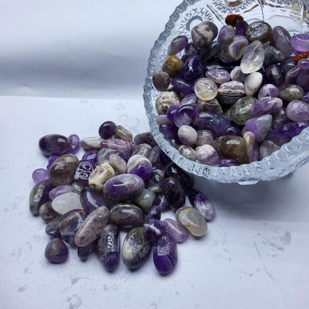 Natural Crystal Tumbled Stone Chips for Fish Tanks, Flower Pots, Diffusers, and Jewelry.