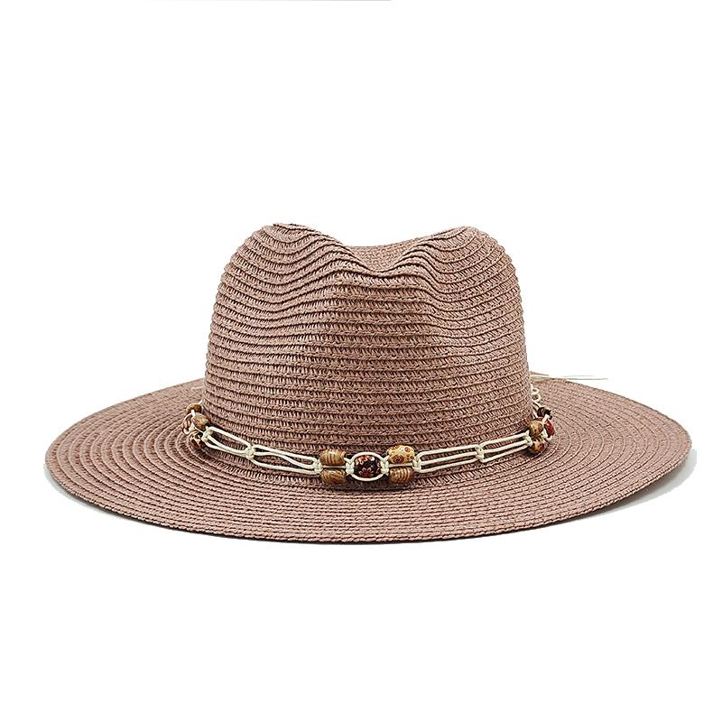 Summer Straw Hat Fashion Simple Hat For Men Women Wide Brim Jazz Hat Casual Classic Sun Hat Foldable Travel Beach Hat
