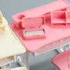 Study Desk Chair Miniature Furniture Model For Kids Early Education Furniture 1/12 Doll House Scene Setting Accessories