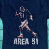 AREA 51 Dick Butkus Artwork T-shirt NAVY Short Sleeve All Sizes JJ4544