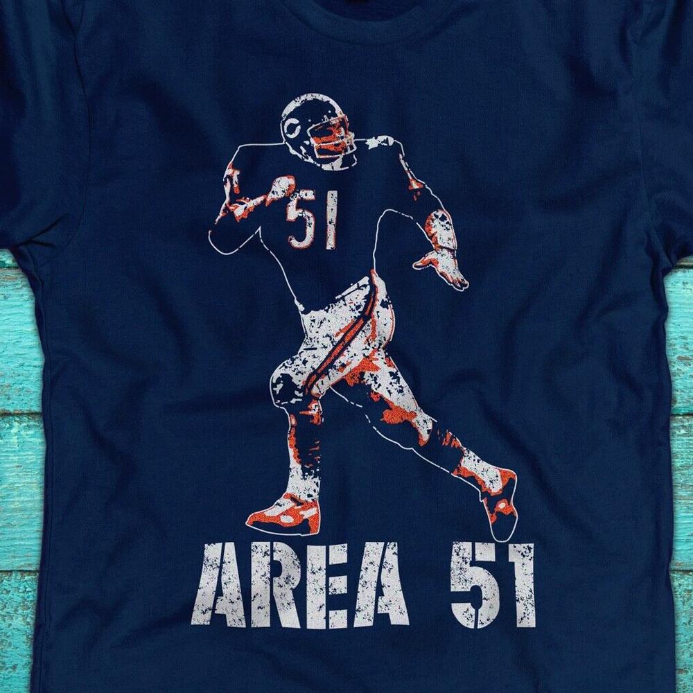 

AREA 51 Dick Butkus artwork T-shirt NAVY short sleeve All sizes JJ4544 L