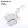 ZISIZ Long Handle Fine Mesh Snack Frying Basket