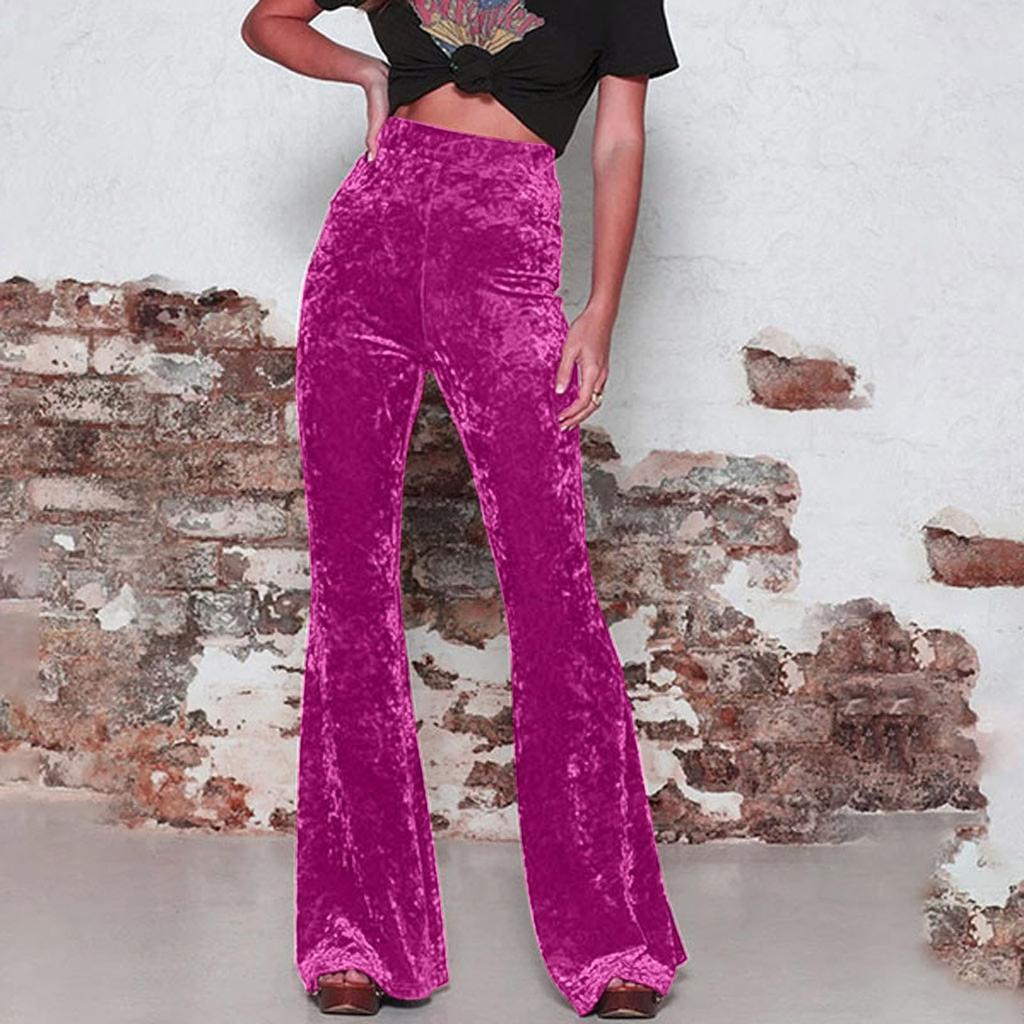 Pants Women High Waist Loose Joggers Pants Pleuche Party Trousers For Women