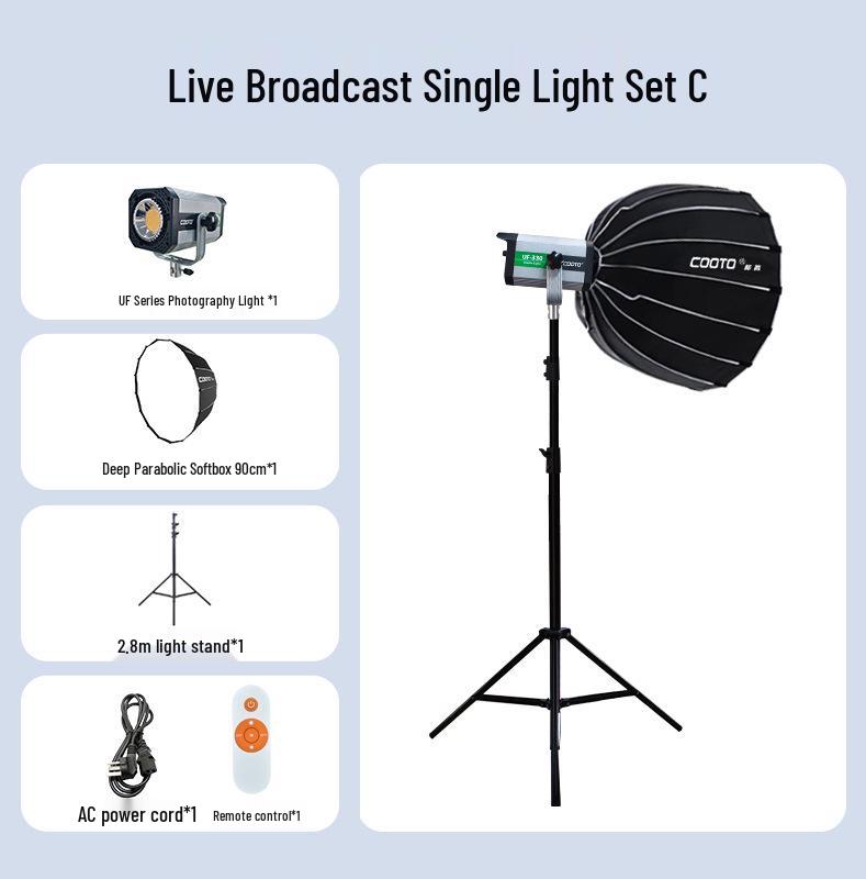 High-Power Dual-Color Temperature Soft Light - Ideal for Live Broadcasts and Beauty Photography