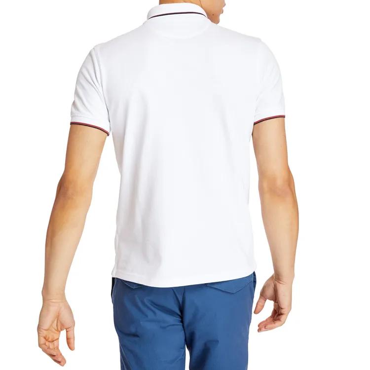 Timberland Polo Shirts Men's White Polo Collar Moderate Straight Fit (Unisex) Polo Shirts A1ZK3100