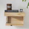 Magic Flap Wall Shelf With Hidden Secret Compartment Concealed Floating Shelf Wall-Mounted Storage Rack Hidden Compartment