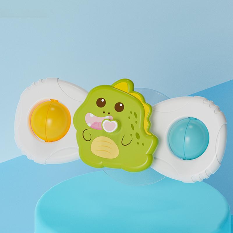 Baby Suction Cup Rotating Toy For Soothing Babies Capable Of Gnawing On Tops Cartoon Children'S Soothing Tool