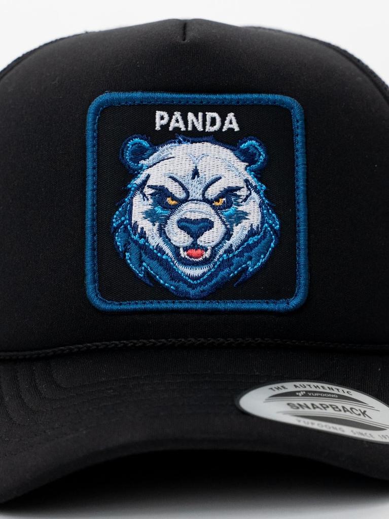 MyStars Panda Black Trucker Cap with Panda Uni
