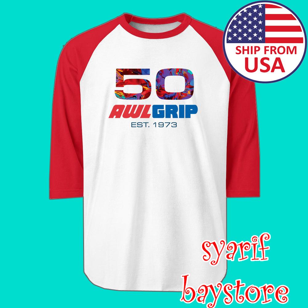 Awlgrip Yacht Paint Men#039;s Raglan White Red Size S to 2XL Unisex T-Shirt XXL