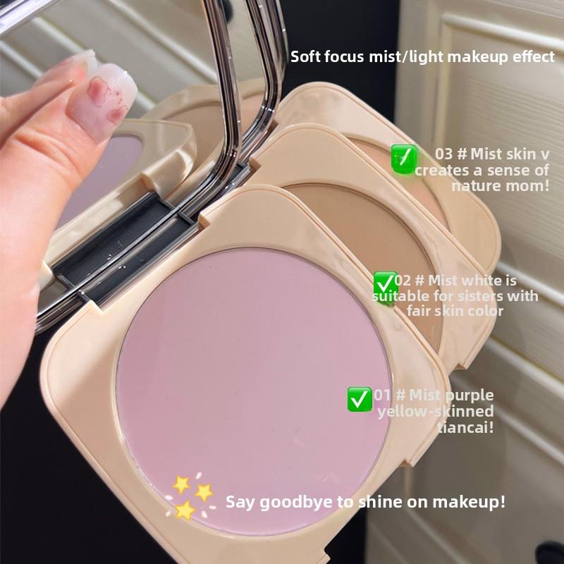 Das Velvet Mist Puder-Set Ölkontrolle und Abdeckpuder Ist Fein in der Textur Wasserfest Schweißfest Natürlich Klar und Matt