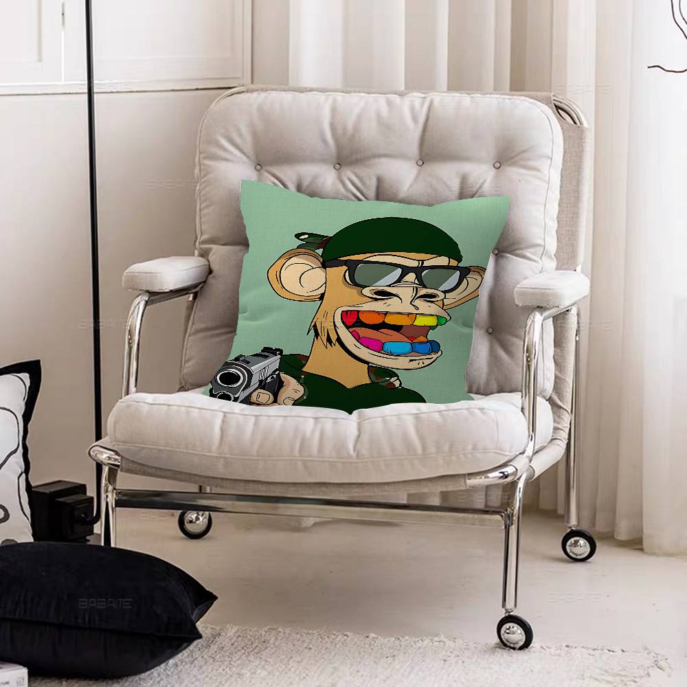 

Monkey Bayc Hype Ape Stitch Lucky Dragon Pillow Cover Sofa Cushion Cover Home Room Decoration Children Gift 30cmx30cm