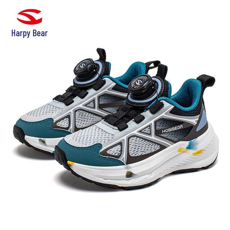 HOBIBEAR Boys  Double Mesh Spring/Autumn Sports Shoes with Rotating Buckle 38