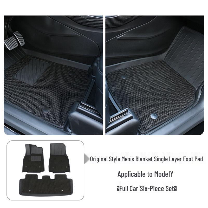 #2025 Tesla Model Y/3 Refresh Floor Mats - Full Coverage Double Layer Design