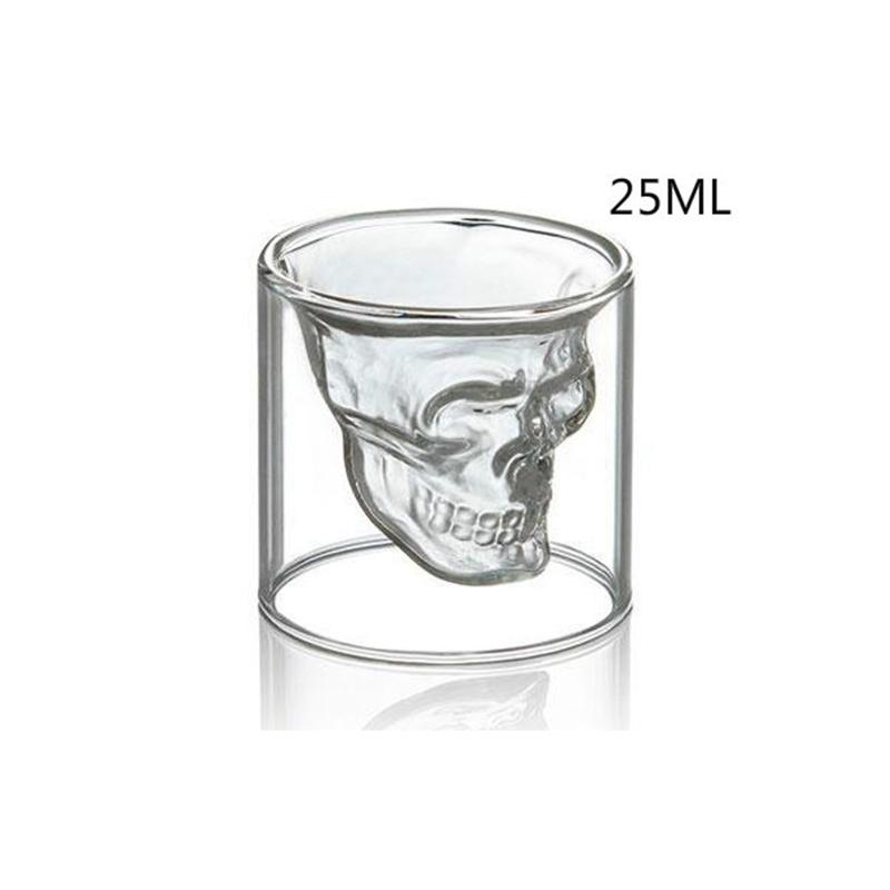 Captivity Pirate Cup Creative Double Glass Transparent Glass Wine Glass Decoration Gifts