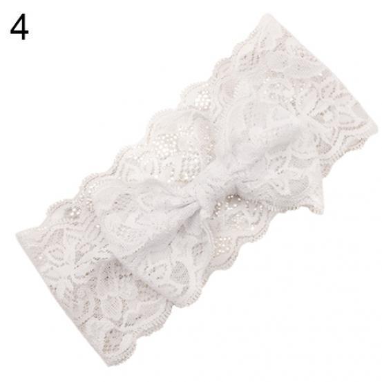 Kids Baby Girl Toddler Lace Bowknot Headband Hair Band Headwear Accessories