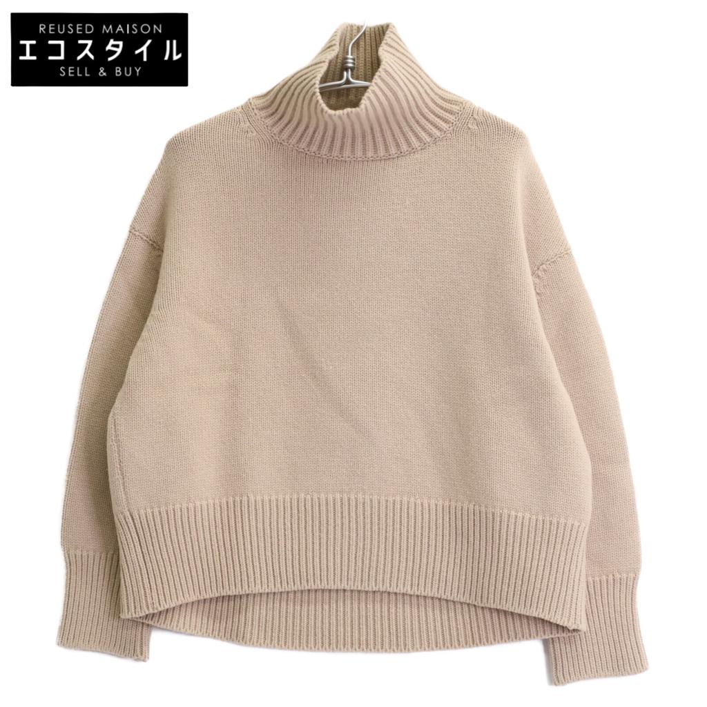 Muse Beige Wool Cashmere 5G Pullover Sweater Tops Not Written beigeUsed