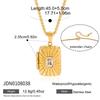 Stainless Steel Photo Box Necklace Light Luxury Niche Clavicle Chain Valentine's Day Titanium Steel Ring Jewelry