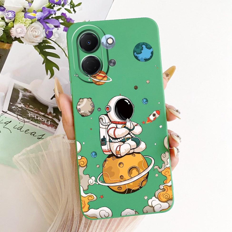 Phone Case For Tecno Spark Go 3 KN3 Cover For Techno Spark Go 3 Casing Aesthetic Luxury Fashion Flowers Kawaii Cute Painted