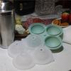 AT19-Ice Ball Silicone Mold 4-Cavity Round Ice Cube Tray Including Lid For Cocktails, Whiskey& More Perfect