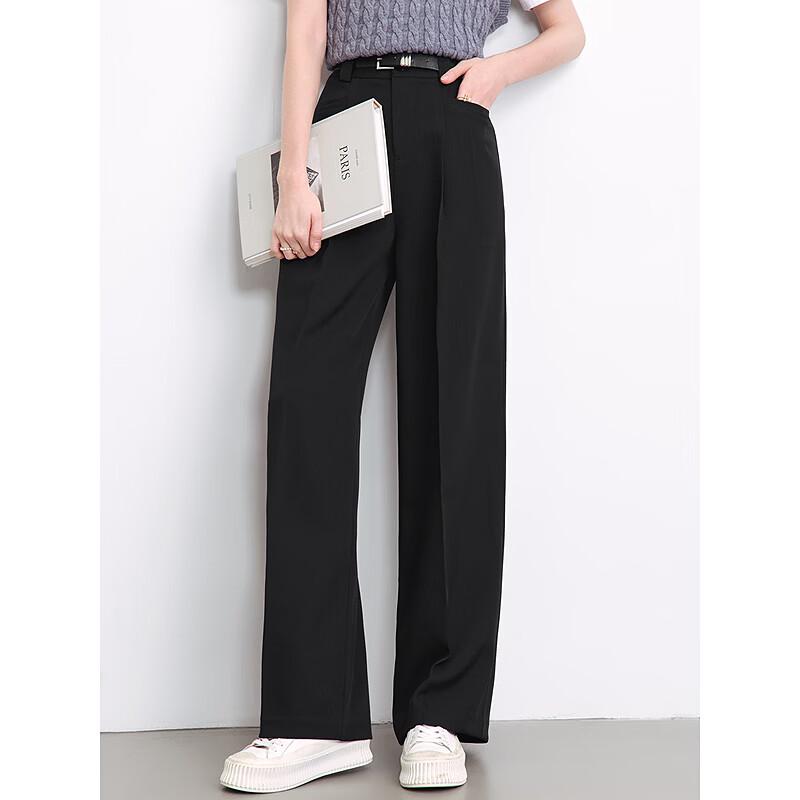 Betu Women's High-Waist Loose Wide-Leg Trousers