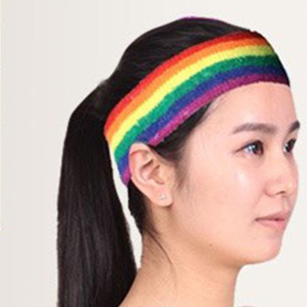 Elastische Sport-Schweißbänder Bunte Fitness-Handgelenkstütze Sport-Armband Sportzubehör