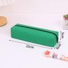 Solid Color Pencil Case, Octagonal Simple Stationery Box, Student Large-capacity Stationery Pencil Case, Advanced Text