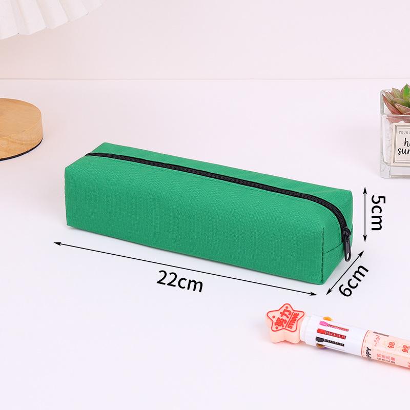 Solid Color Pencil Case, Octagonal Simple Stationery Box, Student Large-capacity Stationery Pencil Case, Advanced Text