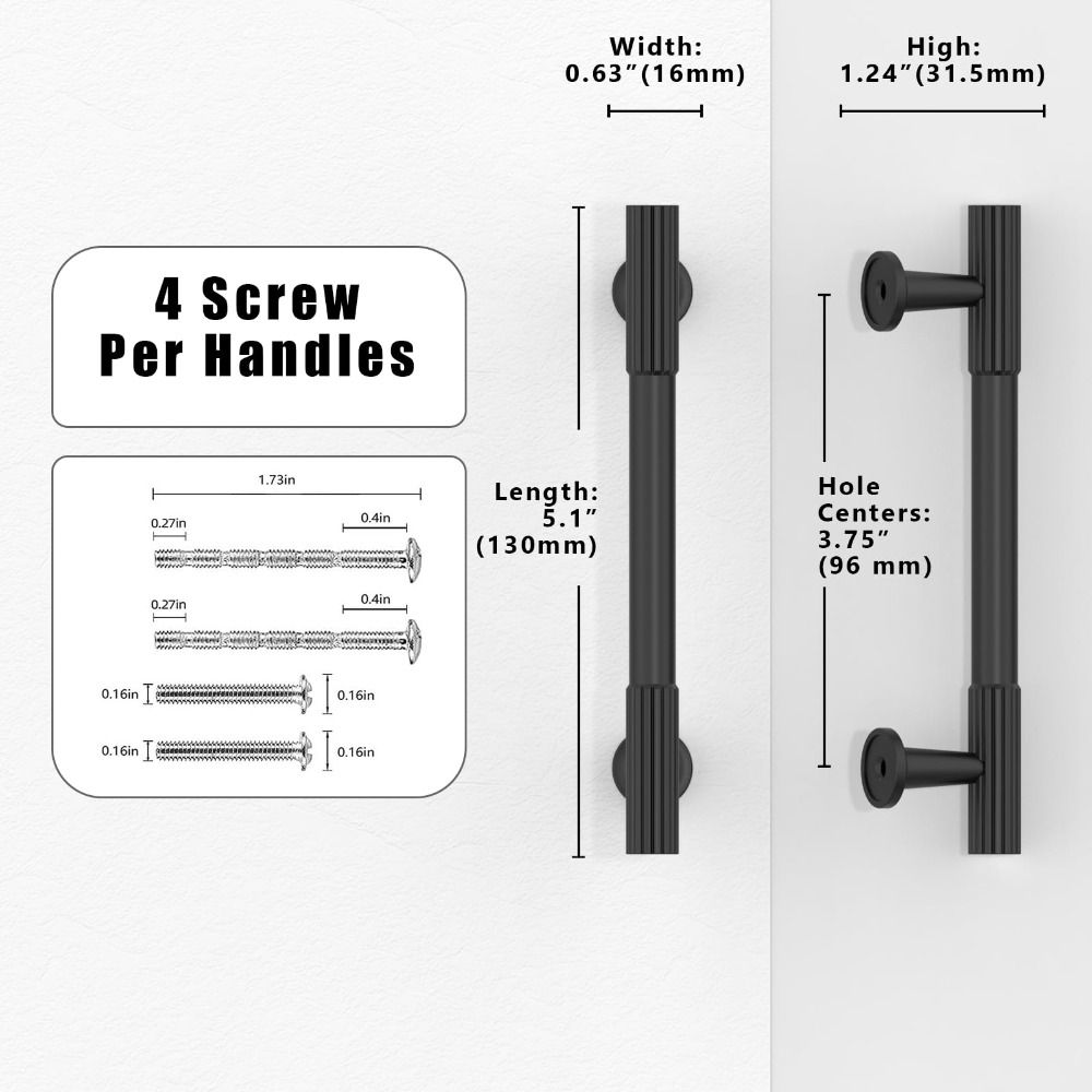 Nordic Style Cabinet Handles Bar Pull Furniture Knobs Hardware Fitting Dresser Hardware  Drawer
