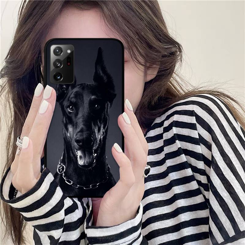 Yinuoda Animal Dachshund Doberman Dog Phone Case for Samsung Note 20 Ultra 10 Pro Lite Plus 9 8 5 4 3 M 30s 11 51 31 31s 20 A7