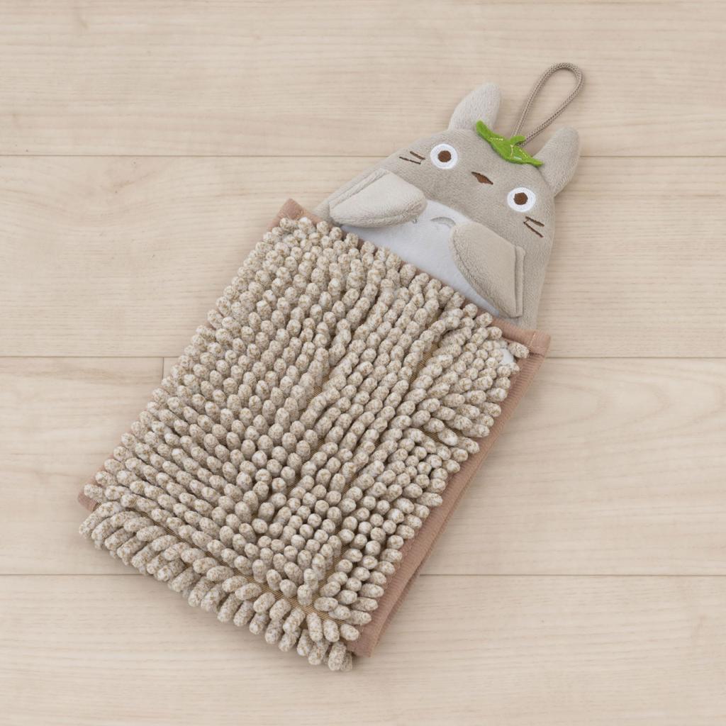 Senko My Neighbor Totoro Fluffy Hand 15 X 20 Cm Using the 65608 Towel, Approx. (when Loop), Beige, Absorbent, Quick-Drying Microfiber,