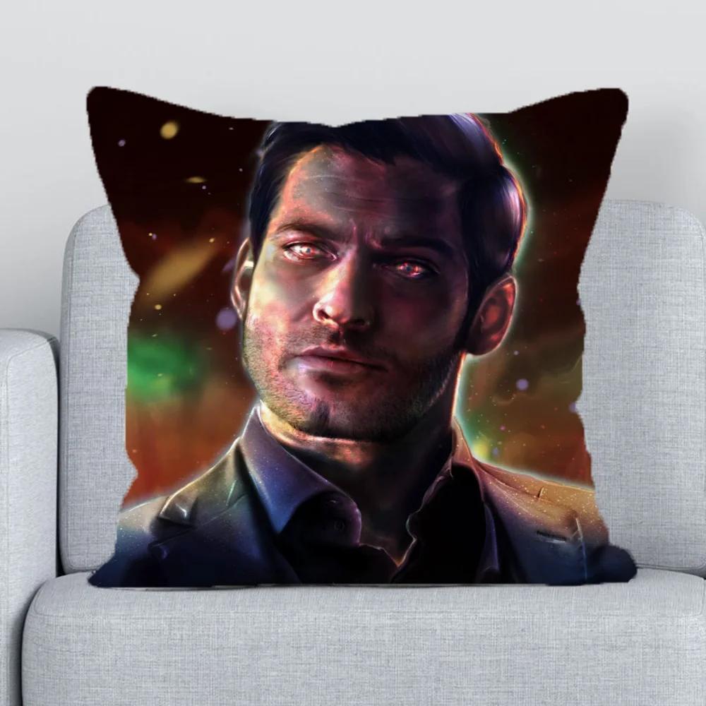 Chair Cushion Cover X Lucifer Decorative Pillows for Sofa Pillowcase Short Plush Pillow Hugs Fall Decor Covers X