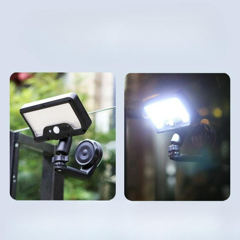 Magnetic Solar Lights Outdoor,600LM Solar Motion Sensor Lights Outdoor,3 Modes&92 LEDs,IP65 Waterproof Magnetic Solar Security Light for Wall Patio