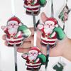 WTEMPO Christmas Snowman Santa Claus Christmas Tree Pattern Tassel Curtains Christmas Party Background Decor Props Christmas Festival Party Banners