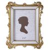 Classical European Styles Resin Picture Frame For Home Decoration With Embossed Pattern Antique Photo Holder Tabletop Display