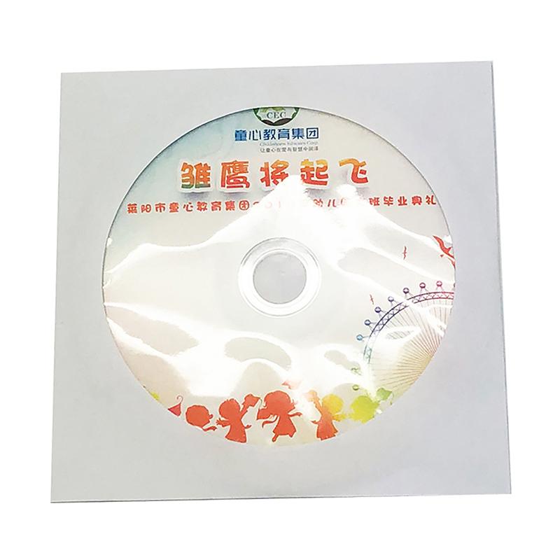 Envelopes Storage Clear Window Case Flap White Folded Paper Bag 10/50Pcs 12.5Cm Cd Dvd Disc Paper Sleeves
