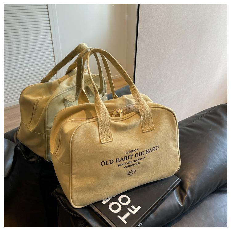 Damen Große Canvas Reise-Tragetasche - Vielseitige, Leichte Handtasche für Kurztrips & Geschäftsreisen