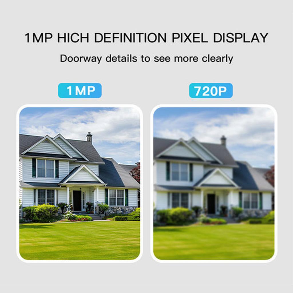 Smart Doorbell Door Camera TY App Control Infrared Night Viewing Rechargeable Video Intercom Doorbell Two-Way Intercom for Villa