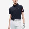 Fila Athletics Logo Stripe Detail Short Sleeve Polo Shirt Men Tops Legendary-Blue A11M225103FNV
