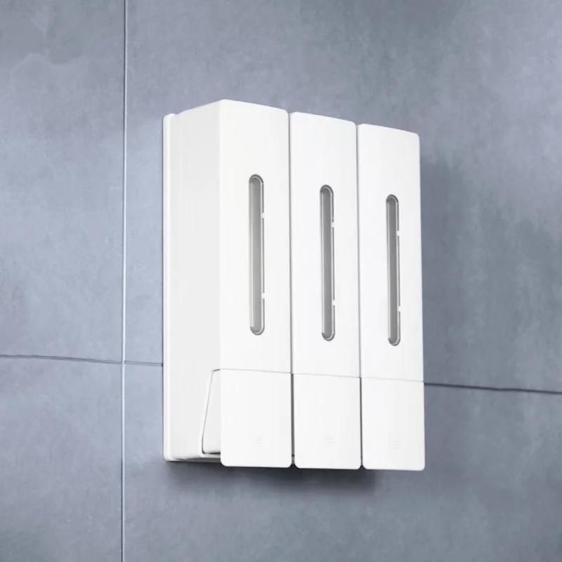 New 400ml Wall Hanging Free Punching Manual Soap Dispenser Hand Soap Shampoo Hotel Soap Dispenser