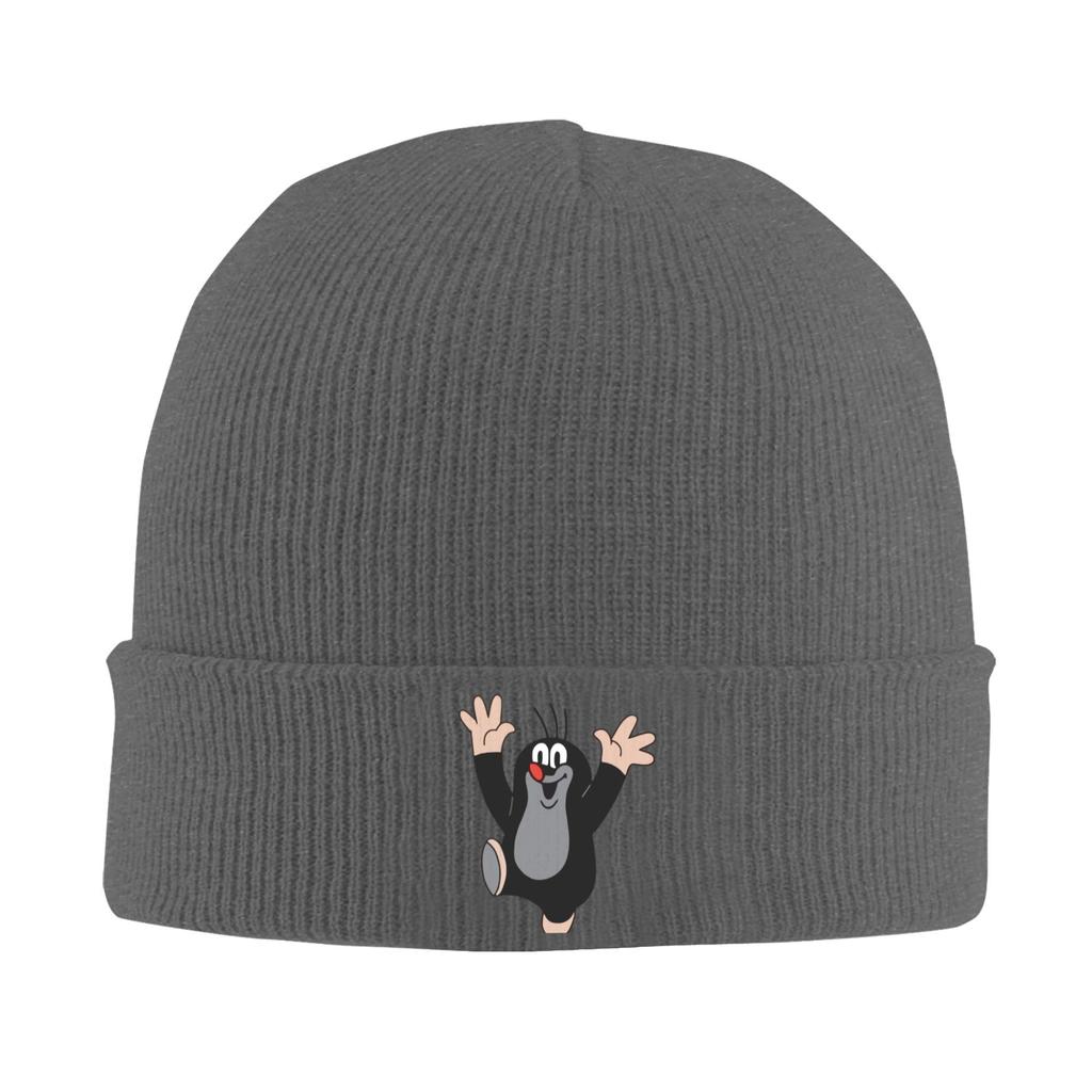 Cartoon The Little Mole Knit Hat Beanies Winter Hat Warm Unisex  Hip Hop  Caps for Men Women