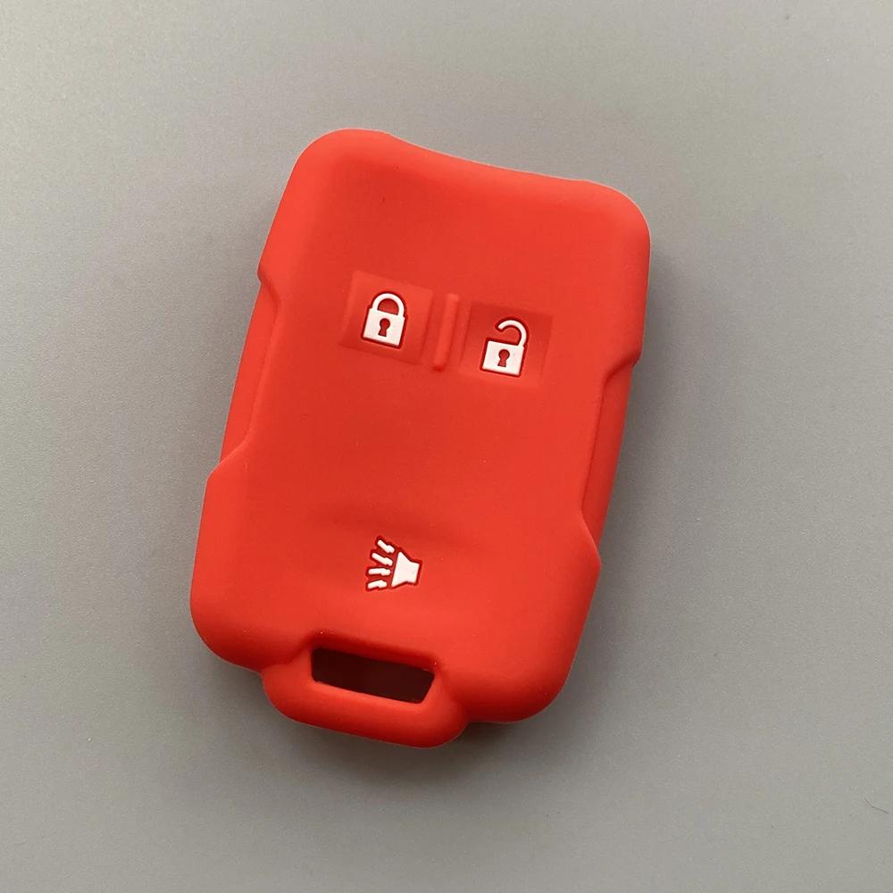 Silicone Car Key Case Cover For Chevrolet Colorado Silverado 1500 2500Hd 3500Hd Gmc Yukon Sierra Canyon Remote Key Protecor