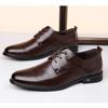 Fashion Designer Leather Platform Business Dress Shoes for Men Fashion Soft-soled Casual Spring Autumn Men's Point-toe Wedding Shoes Men