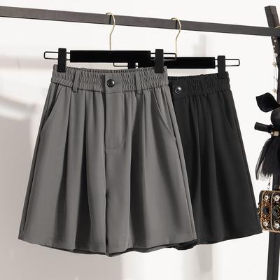 DIMANAF 2025 Style Été Grande Taille Short Pantalon Taille Haute Femmes Pantalon Basique Ample Décontracté Femme Uni