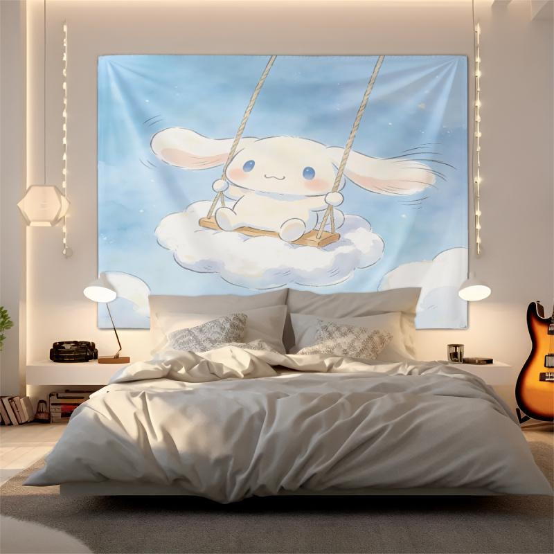 Sanrio Cinnamoroll Cloud Tapestry Cute Cartoon Wall Hanging for Bedroom Living Room Home Decor
