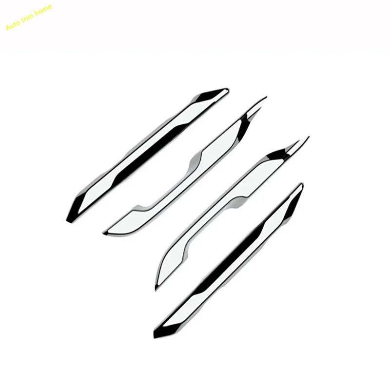 For Toyota C-HR CHR 2024 2025 ABS Chrome Front Fog Lamp Eyebrow Protective Decoration Front Light Cover Eyebrow Trim Car Styling