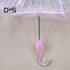 Vintage Lace Embroidery Umbrella Long Handle Lightweight Decorative Umbrella Wedding Party Bridal Dance Stage Performance Parasol Photography Props