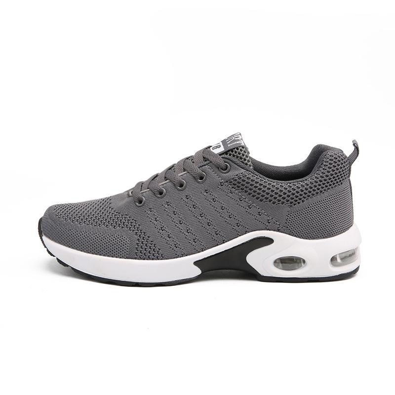 2026 spring and summer new dense mesh flying woven shoes versatile comfortable casual men's shoes large size sports shoes men's