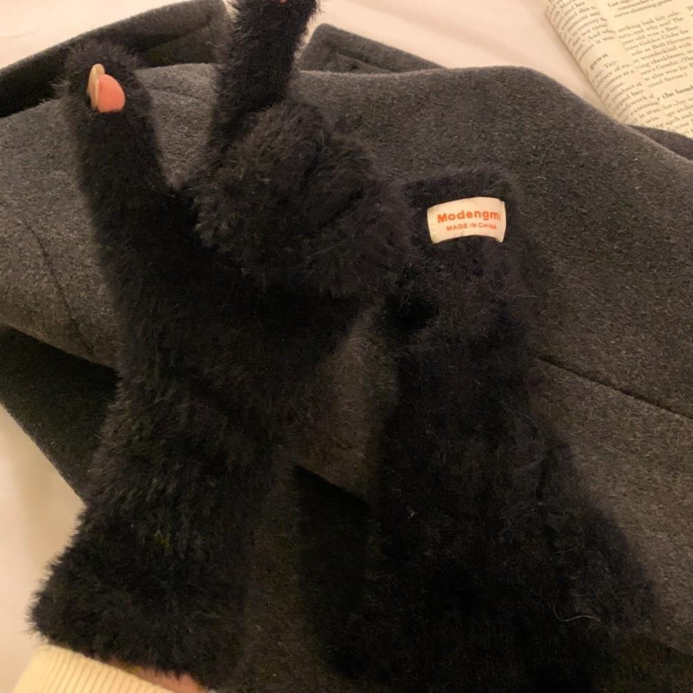 Korean Warm Winter Gloves Mink Fleece Soft Thick Knitted Gloves Touch Screen Gloves Winter Accessories