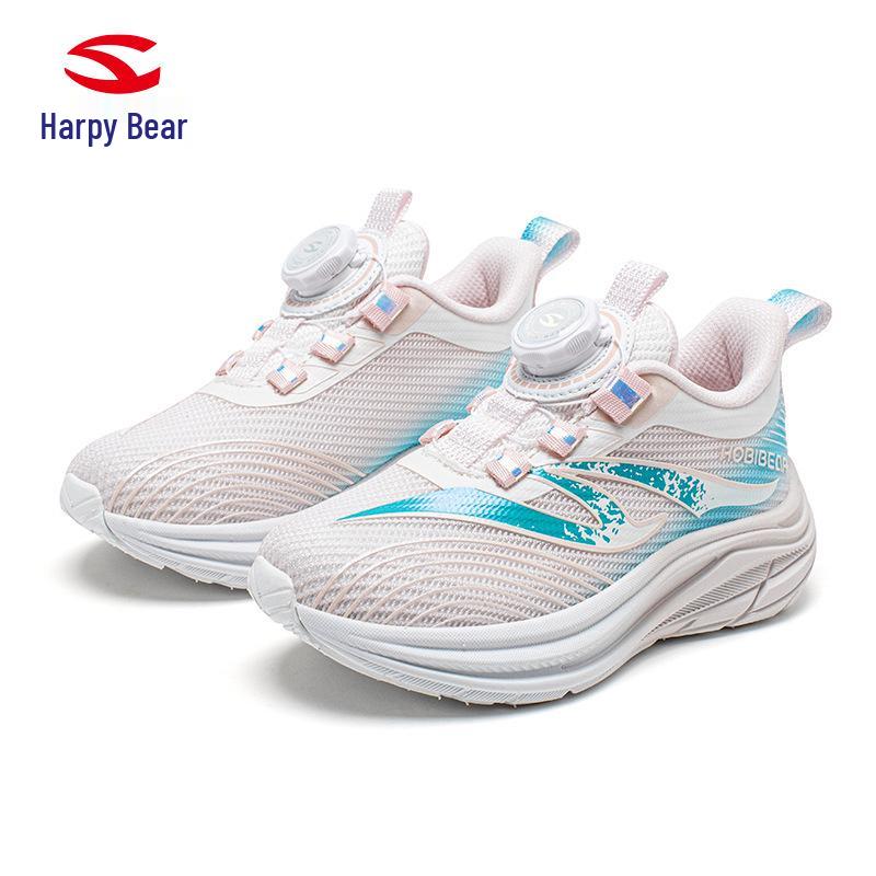 Happy Bear Double Mesh Breathable Sports Shoes with Rotating Buckle - Spring/Autumn Casual Trainers 31