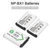 NP-BX1 Battery Charger 3-Slot with LED Indicators + 3pcs NP-BX1 Batteries 3.6V 1350mAh with USB